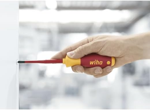 Wiha Schraubendreher SoftFinish® electric slimFix Schlitz (35392) 6,5 mm x 150 mm für tiefliegende S