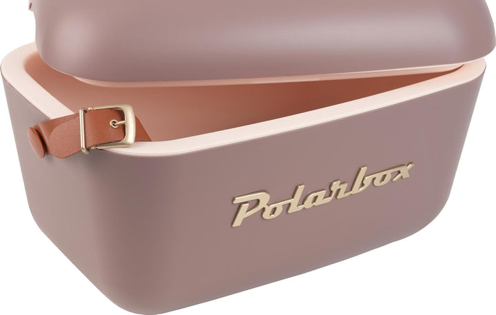 Kühlbox, 12 l, Gold, Braun mit goldfarbenen Details. POLARBOX Braun, Gold, Braun, Gold