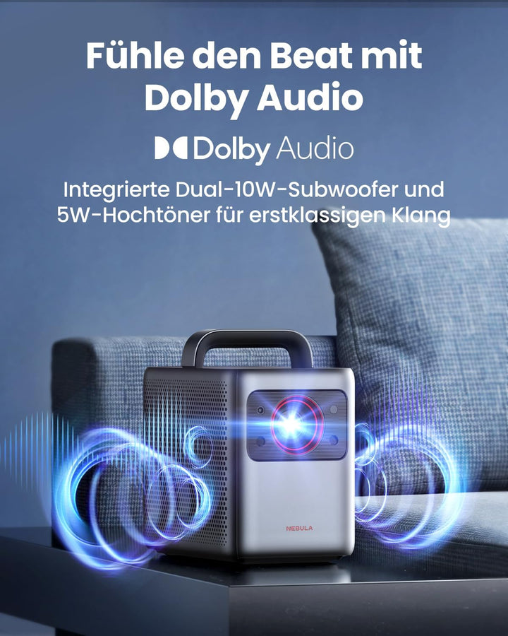 Nebula Cosmos Laser 4K, Smarter Laser-Projektor, 2400 ISO Lumen, Automatische Trapezkorrektur, Dolby