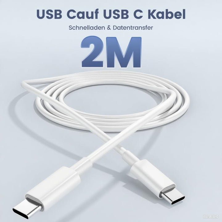 2 Port 67W USB C Ladegerät Netzteil mit Typ C Ladekabel für Xiaomi 15 14 Ultra/14/14T/13T/13/13 Lite