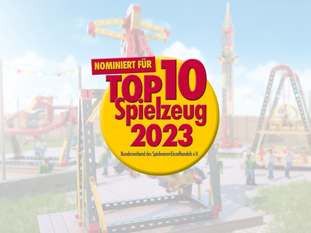 fischertechnik 569019 Advanced Crazy Rides/Bausatz für Kinder ab 8 Jahre, Freizeitpark Baukasten mit