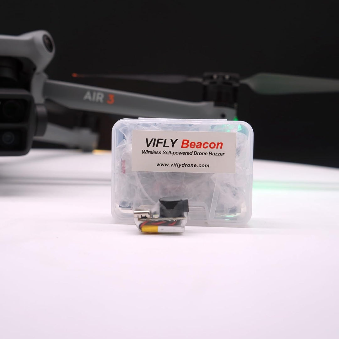 VIFLY Beacon drahtlos Akkuversorgter Copter Buzzer. Verlorener Copter Alarm Tracker mit Bewegungssen