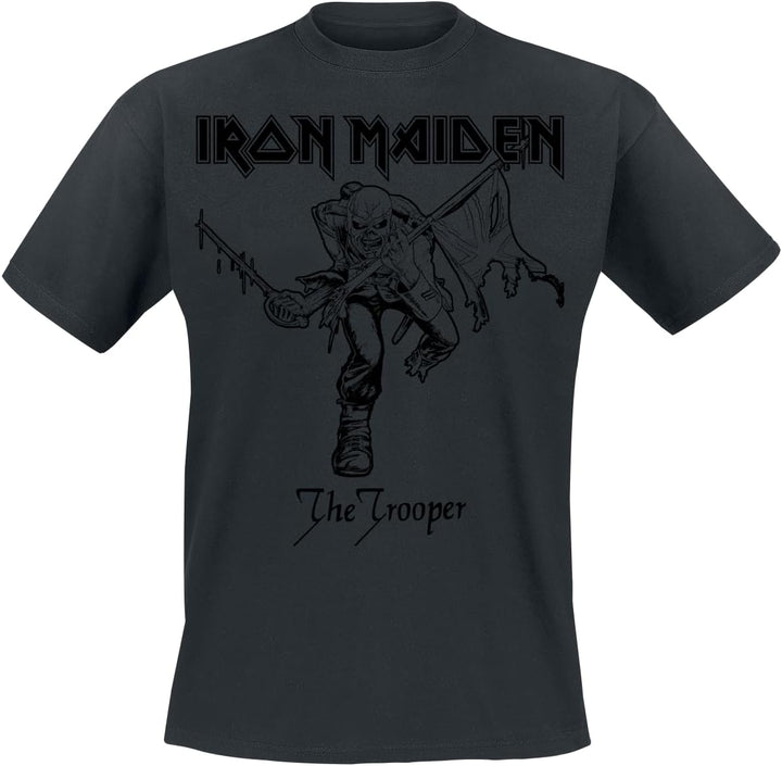 Iron Maiden Trooper - Doppelpack Männer T-Shirt schwarz/weiss Band-Merch, Bands XL Schwarz/Weiss, XL