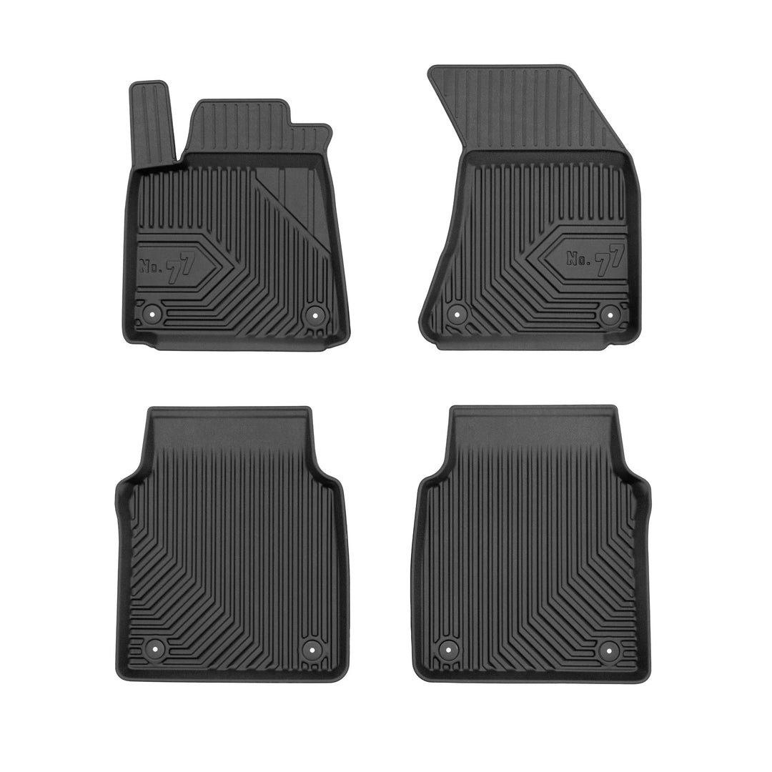 FROGUM No.77 Gummimatten Ganzjahresset von Auto Fussmatten Autofussmatten für Audi A8 D4 2009-2017 |