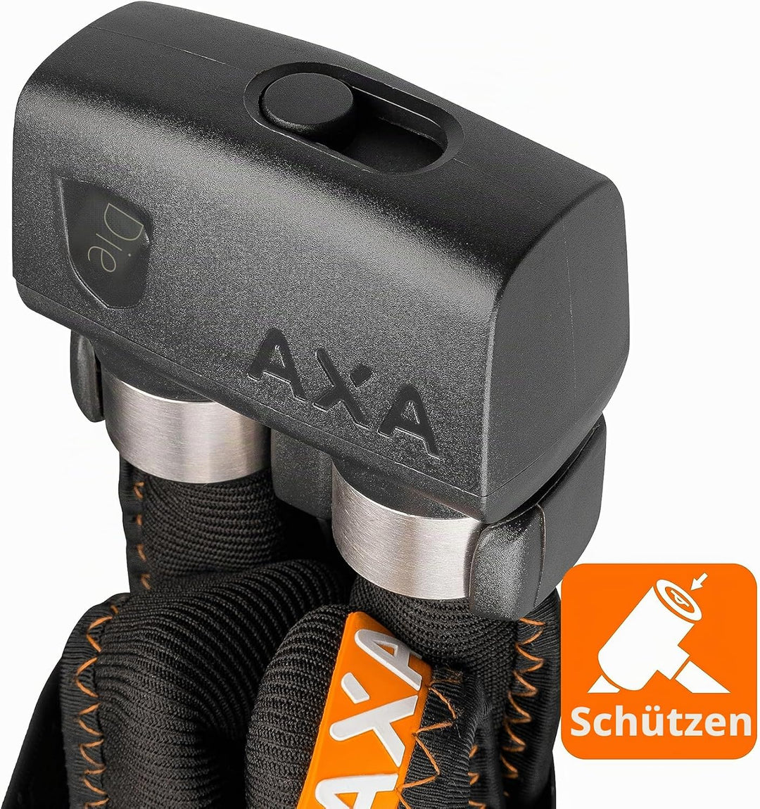 AXA Faltschloss FLC 600 9.5 x 3 x 3 cm Grau, 9.5 x 3 x 3 cm Grau