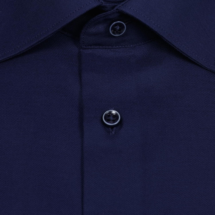 ETERNA Herren Businesshemd Kurzarm Comfort FIT | Uni | Bügelfrei | Kent Kragen 43 Dunkelblau-(19), 4