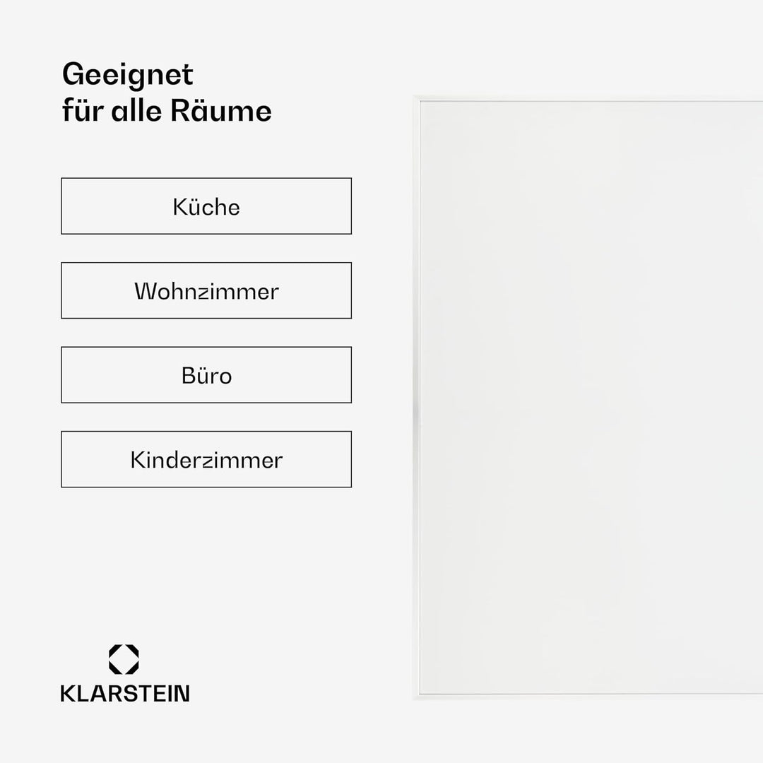 Klarstein Infrarotheizung mit Thermostat, 600W Elektroheizung, Smart Home Infrarotheizung zur Wandmo