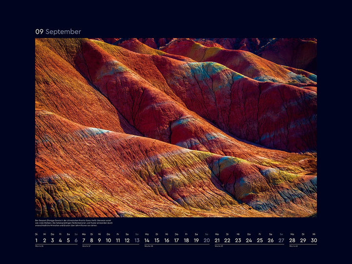 Farben der Erde - KUNTH Wandkalender 2026: Hochwertiger, bildstarker Kalender mit Spiralbindung im G