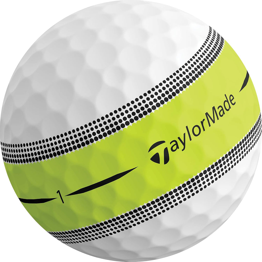 TaylorMade Tour Response Stripe Golfball, 2023 Tour Response Green-Stripe, Tour Response Green-Strip