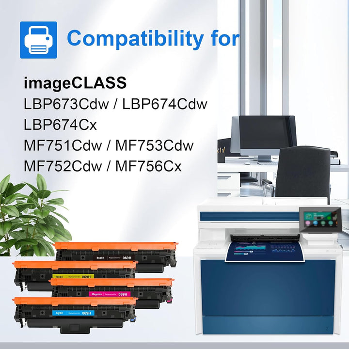 MYCARTRIDGE 069H 069 Toner Kompatibel für Canon 069H Toner Cartridge (Mit Chip) für CRG-069H CRG-069
