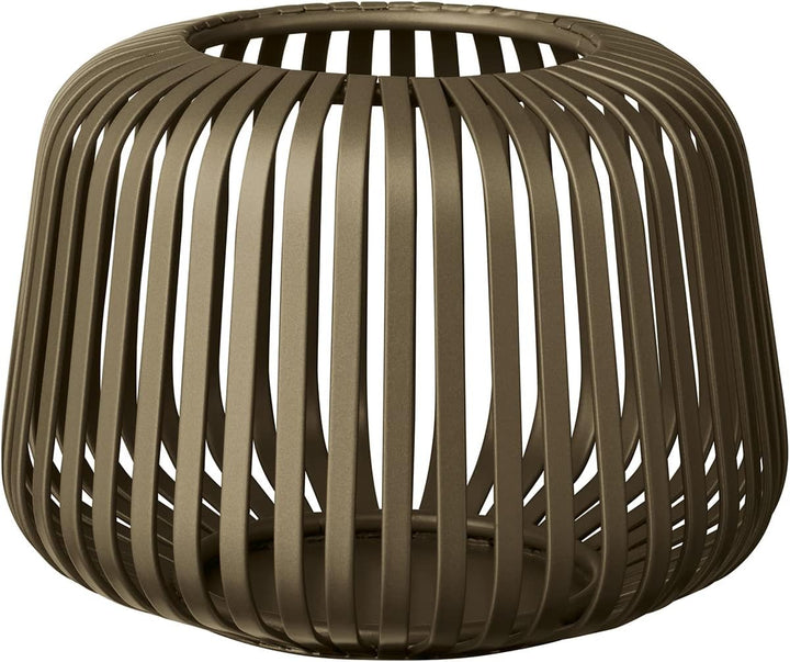 blomus Laterne Lito | Burned Metal | Grösse XS | 14L x 14B x 10H cm | Kerzenhalter Bronze | Windlich