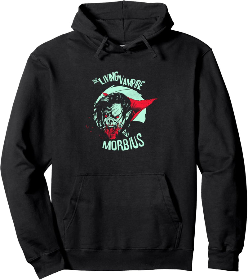 Marvel Morbius The Living Vampire Dark Portrait Pullover Hoodie