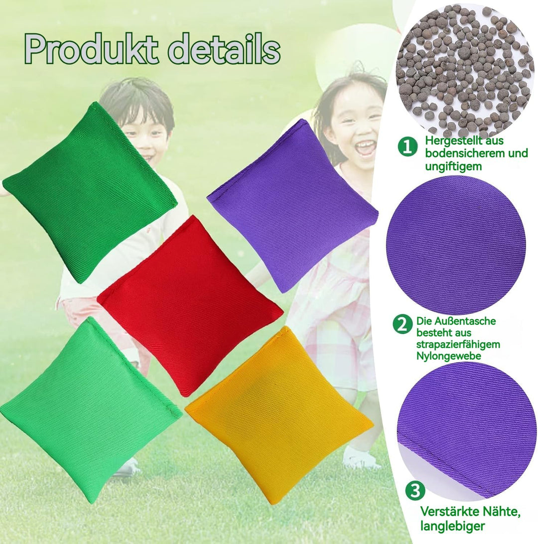 Bean Bags Tczecoo 30 Stück Sitzsäcke, Nylon-Sitzsäcke, Cornhole Säckchen, Sitzsack-Wurfspiel, Beanba