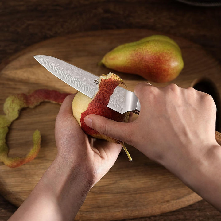 Wakoli Oribu Allzweckmesser 11,50 cm extrem scharfe Klinge aus 67 Lagen I Damast Küchenmesser und Pr