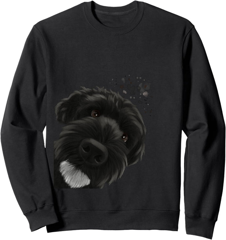 Neugieriger Hund Portugiesischer Wasserhund Sweatshirt