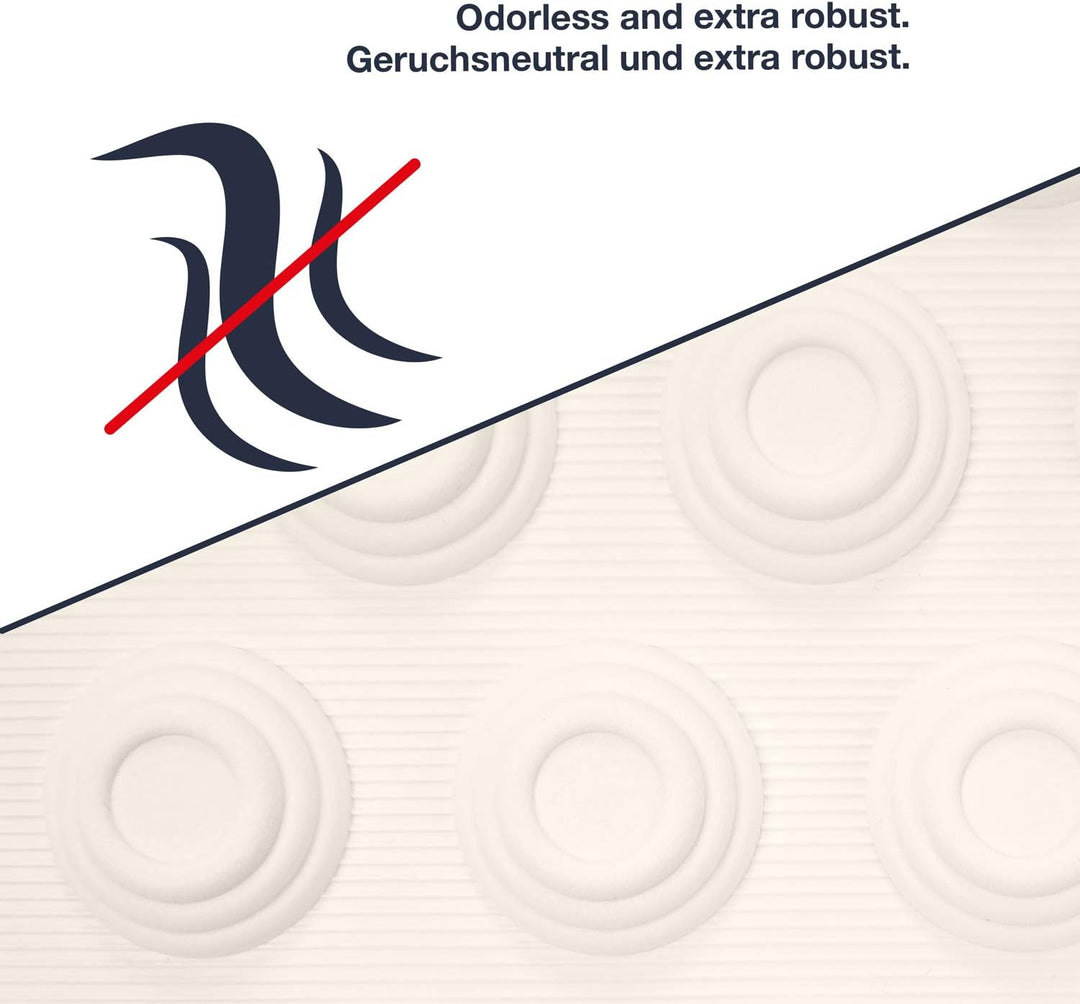 WohnDirect Duschmatte Schwarz/quadratisch: 60x60 cm - sehr rutschfest &amp; sehr robust - Antirutschmatt