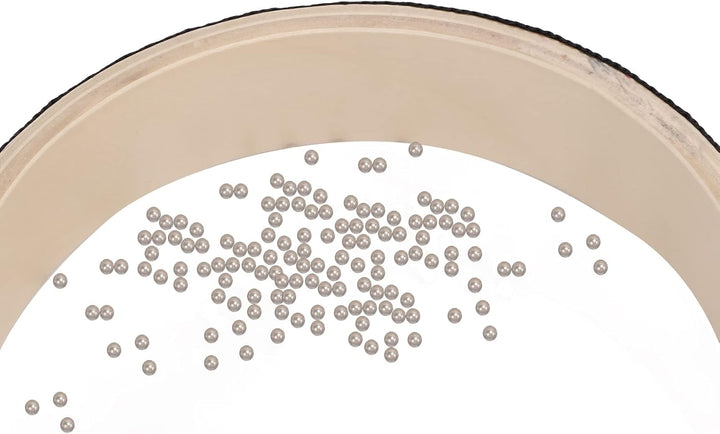 Asixxsix Ocean Drum, 6,1 Zoll Kleine Tragbare Sea Drum Wave Bead Handtrommel mit Ahornholzschale Oce