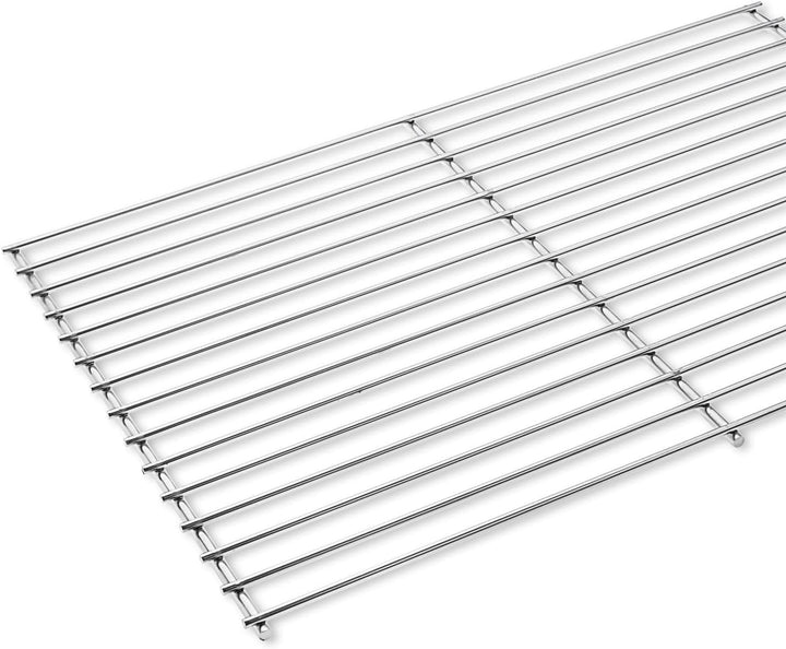DEOS Edelstahl Grillrost Verstellbar 45x30 cm - Europäischer AISI 304 Stahl - Kürzbar und Kombinierb