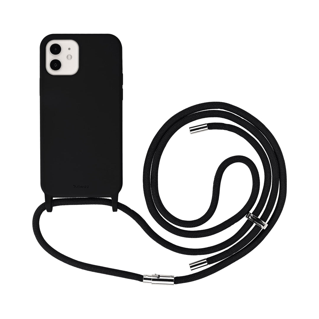 Artwizz HangOn Case kompatibel mit iPhone 12/12 PRO (6.1') - Elastische Schutzhülle aus Silikon als