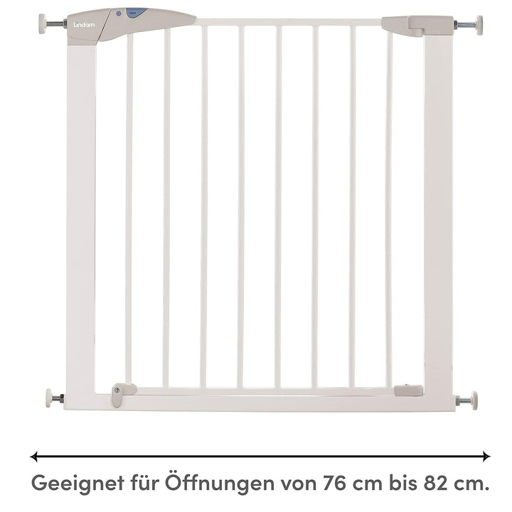 Munchkin Lindam Türgitter für Babys, ausziehbares Türschutzgitter & Treppenschutz zum Klemmen, ideal