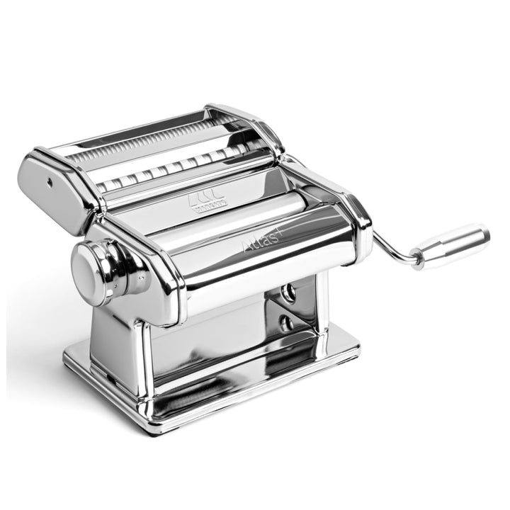 Marcato – Atlas+ Nudelmaschine für frische Pasta aus eloxiertem Aluminium mit 4 Formen | Lasagne, Fe