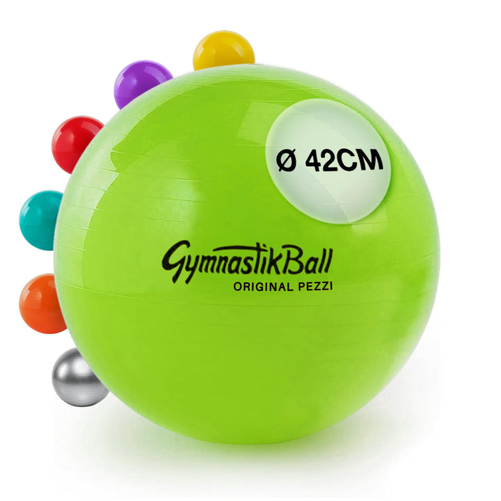 PEZZI - Gymnastikball Original Pezziball Standard 42-75cm Ø – Sitzball für Therapie, Sport & Büro -