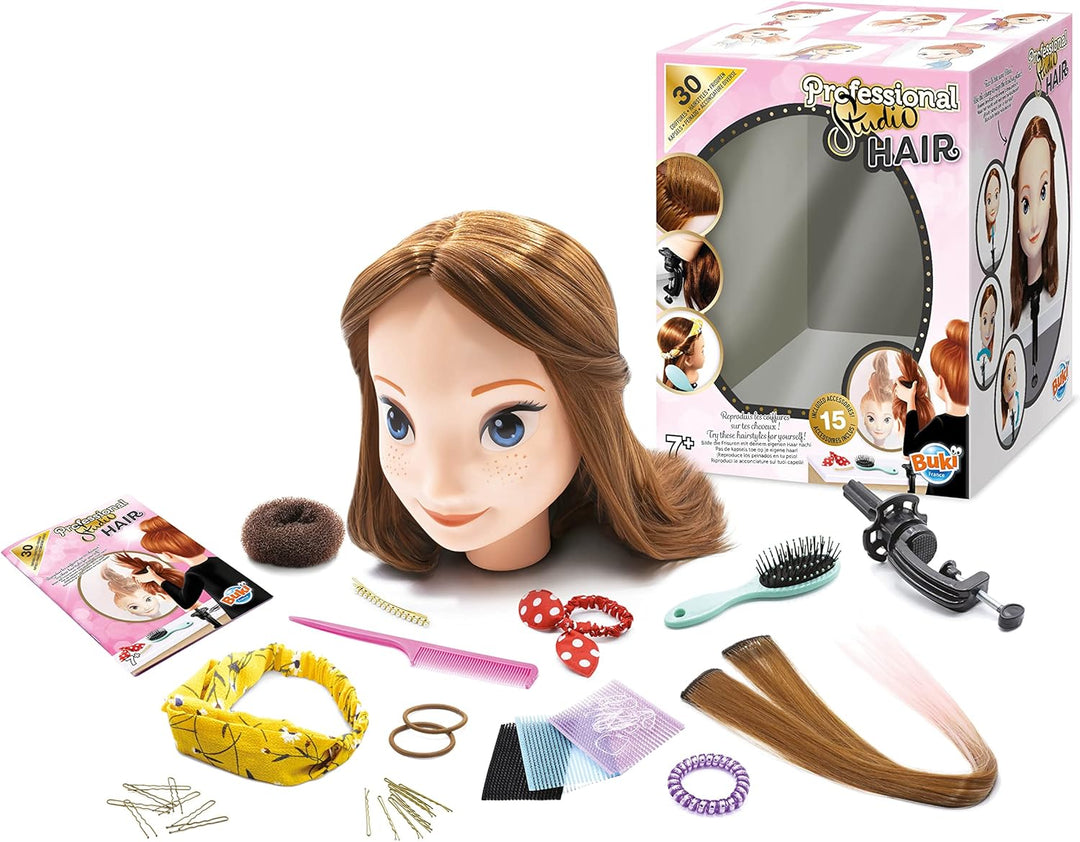 Buki - 5422 - Professional Studio Hair - Frisierköpfe, Rosa, M
