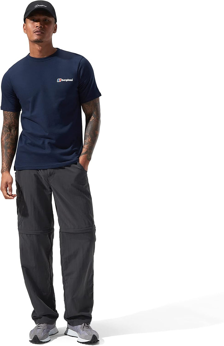 Organic T-Shirt mit klassischem Logo auf Vorder- und Rückseite L Dark Blau, L Dark Blau