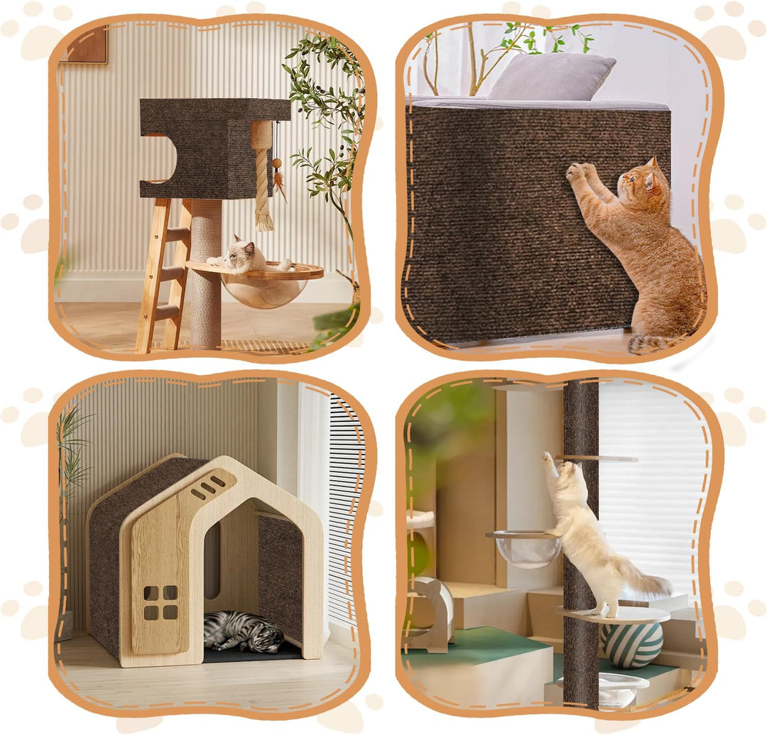 Kratzschutz Sofa Katze, Kratzmatte Selbstklebend für Sofa & Wand, Katzen Kratzbrett, Trimmbarer Schu