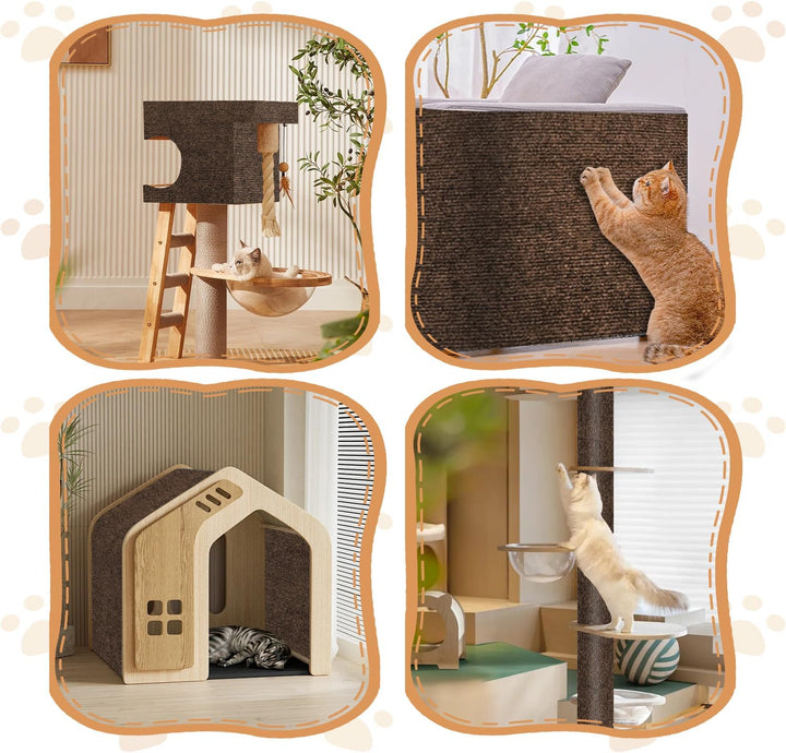 Kratzschutz Sofa Katze, Kratzmatte Selbstklebend für Sofa & Wand, Katzen Kratzbrett, Trimmbarer Schu