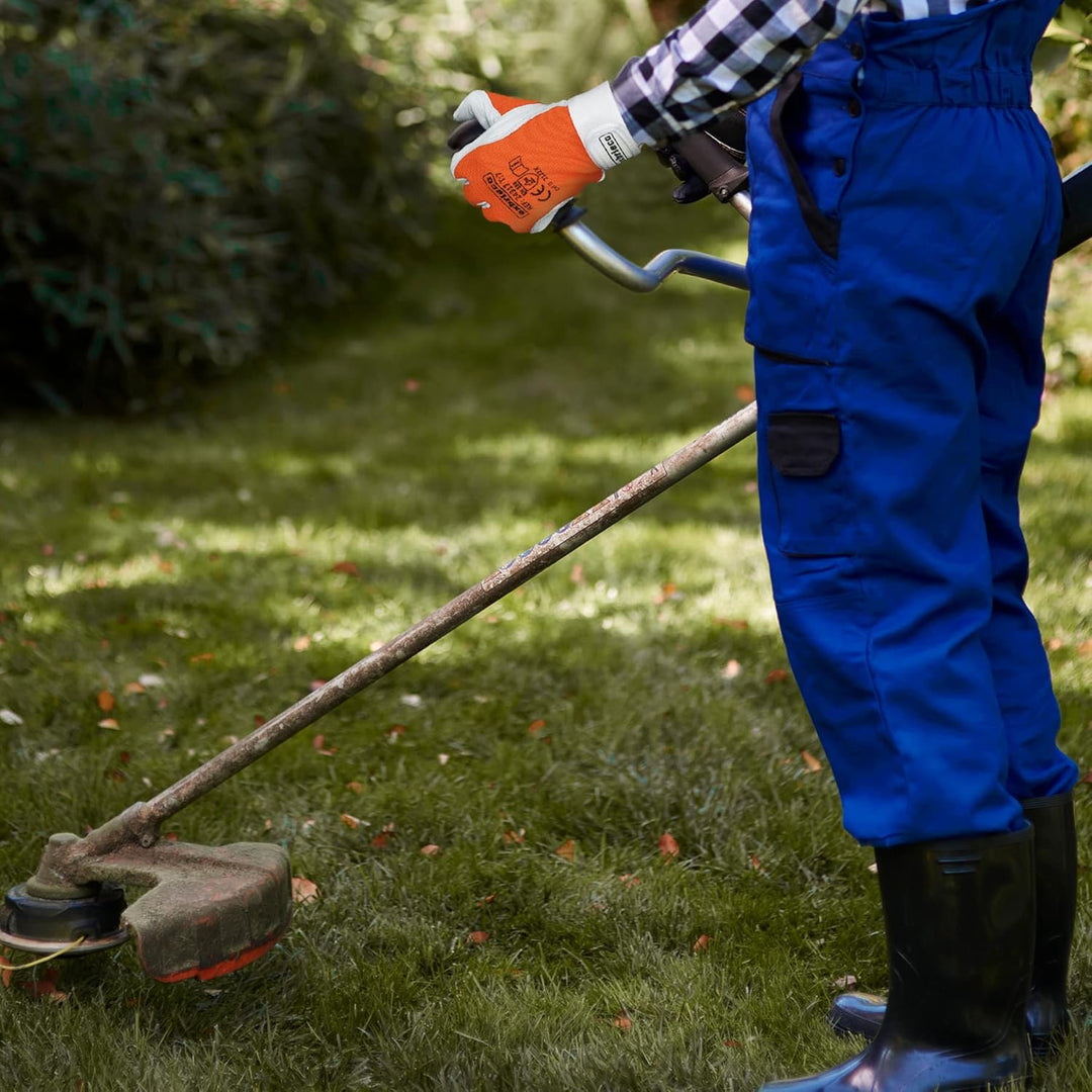 EXBRIECO 1, 3, 6 oder 12 Paar, Gartenhandschuhe aus Leder, Lammfellhandschuhe, Arbeitshandschuhe aus