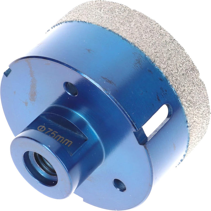 PRODIAMANT Diamant Fliesenbohrer 75 mm x M14 Fliese, Feinsteinzeug, Keramik für Winkelschleifer Prem
