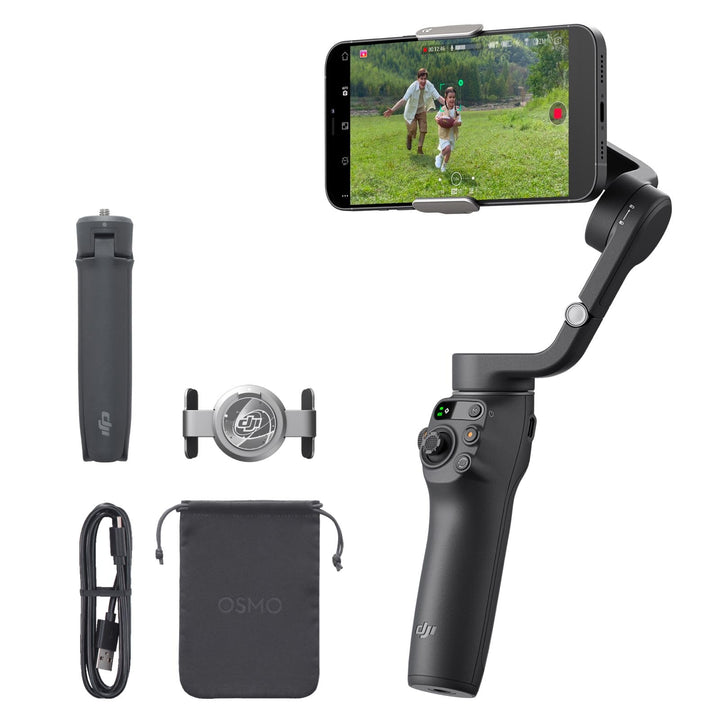 DJI Osmo Mobile 6, 3-Achsen-Handy-Gimbal, Objektverfolgung, integrierter Verlängerungsstab, tragbar