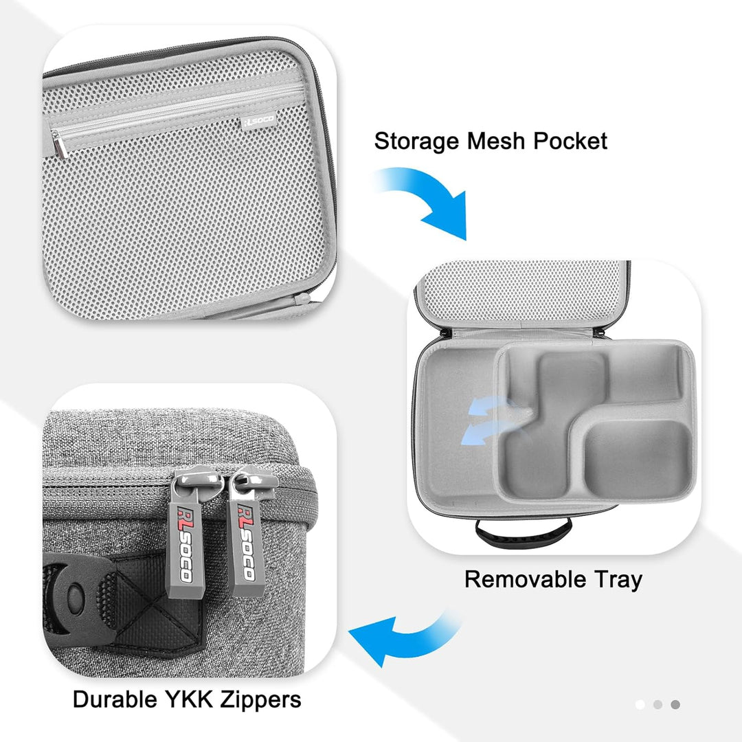 RLSOCO Tasche für Shure SM7dB/SM7B Dynamisches Gesangsmikrofon & Koffer für Shure MV7+/MV7X XLR/MV7