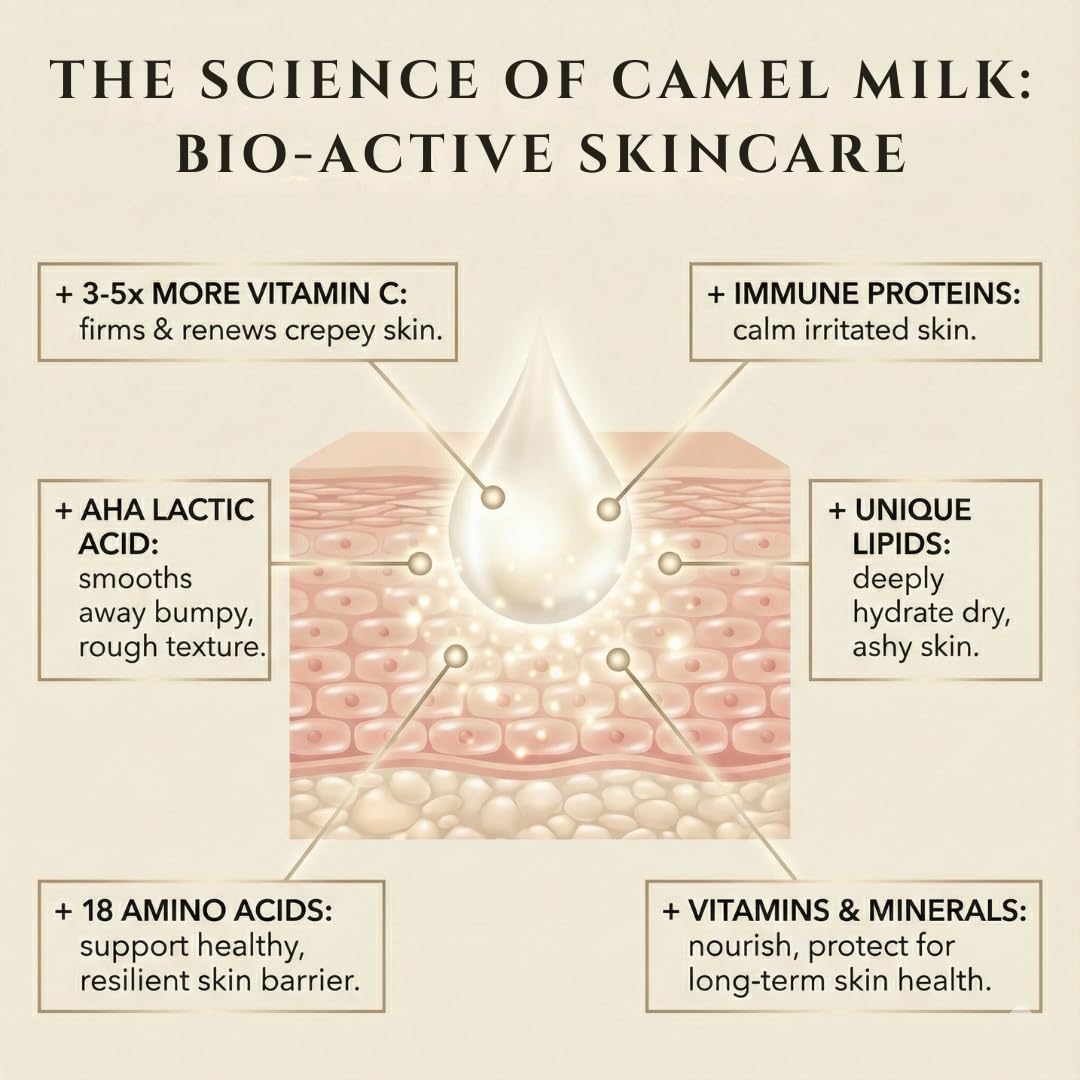 Cammellatte Kamelmilch Körperbutter mit Sheabutter - intensiv pflegende Bodylotion für trockene Haut