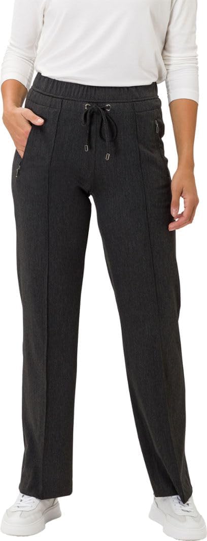 Damen Style Peggy Flared Sportive Fishgrat Slim Hose 50K Anthra, 50K Anthra