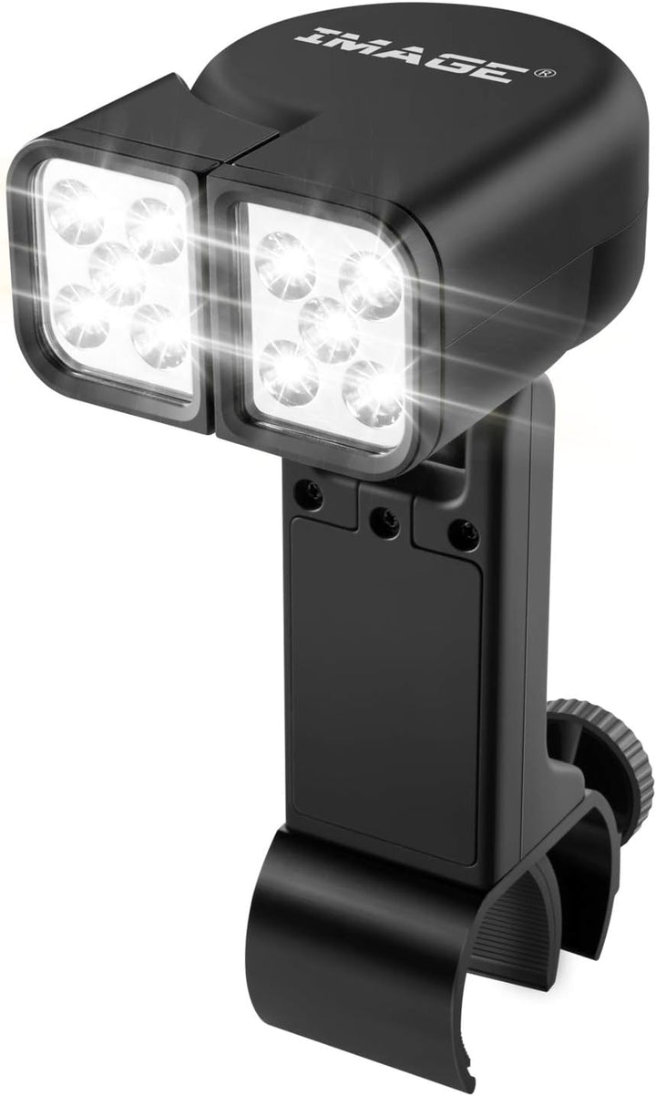 Grilllampe Grill Licht 10 LEDs verstellbare BBQ Grillbeleuchtung mit Touch Schalter und C-Klemme Bef