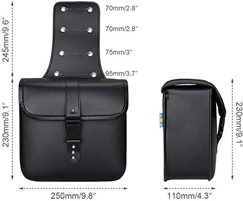 1 Paar Motorrad Satteltaschen Leder PU Wasserdichte abnehmba Werkzeugkasten Tankrucksack Motorrad Ma