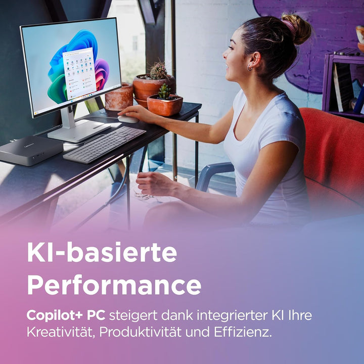 Lenovo IdeaCentre Mini x Desktop-PC | Copilot+ PC | Snapdragon X | 32GB RAM | 1TB SSD | Qualcomm Adr