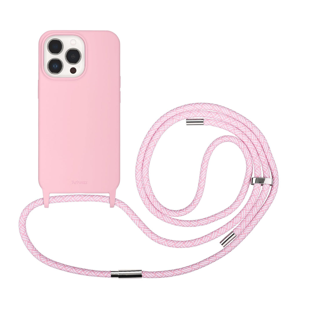 Artwizz HangOn Case kompatibel mit [iPhone 13 Pro] - Elastische Schutzhülle aus Silikon als Handyket