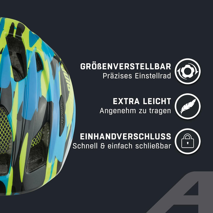ALPINA PICO - Leichter, Optimal Klimatisierter & Bruchfester Fahrradhelm Mit Fliegennetz Für Kinder