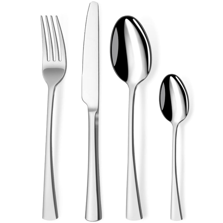 Bestdin Besteck Set 6 Personen, 24 teilig Edelstahl Besteckset, Essbesteck Set mit Messer Gabel Löff