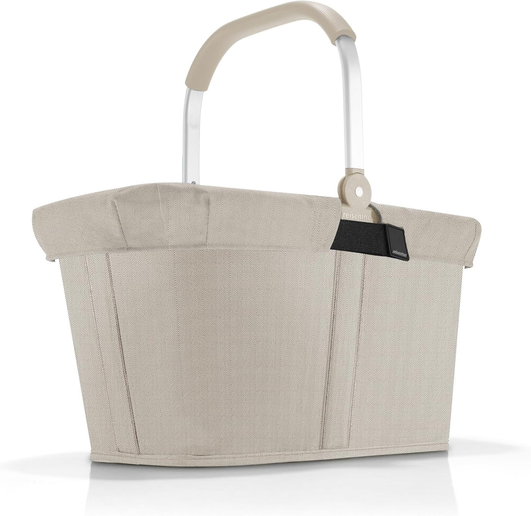 reisenthel carrybag cover herringbone sand – Schutzhülle für Einkaufstaschen, einfach zu platzierend