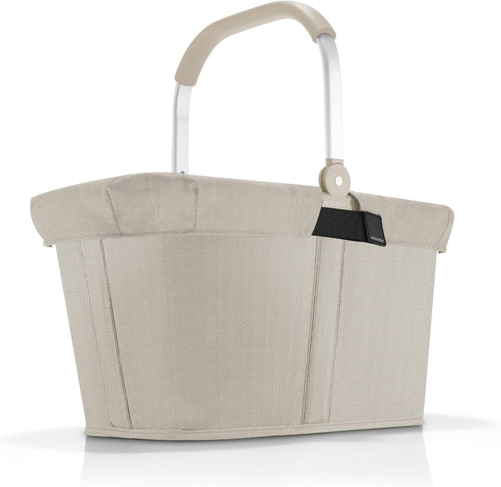 reisenthel carrybag cover herringbone sand – Schutzhülle für Einkaufstaschen, einfach zu platzierend