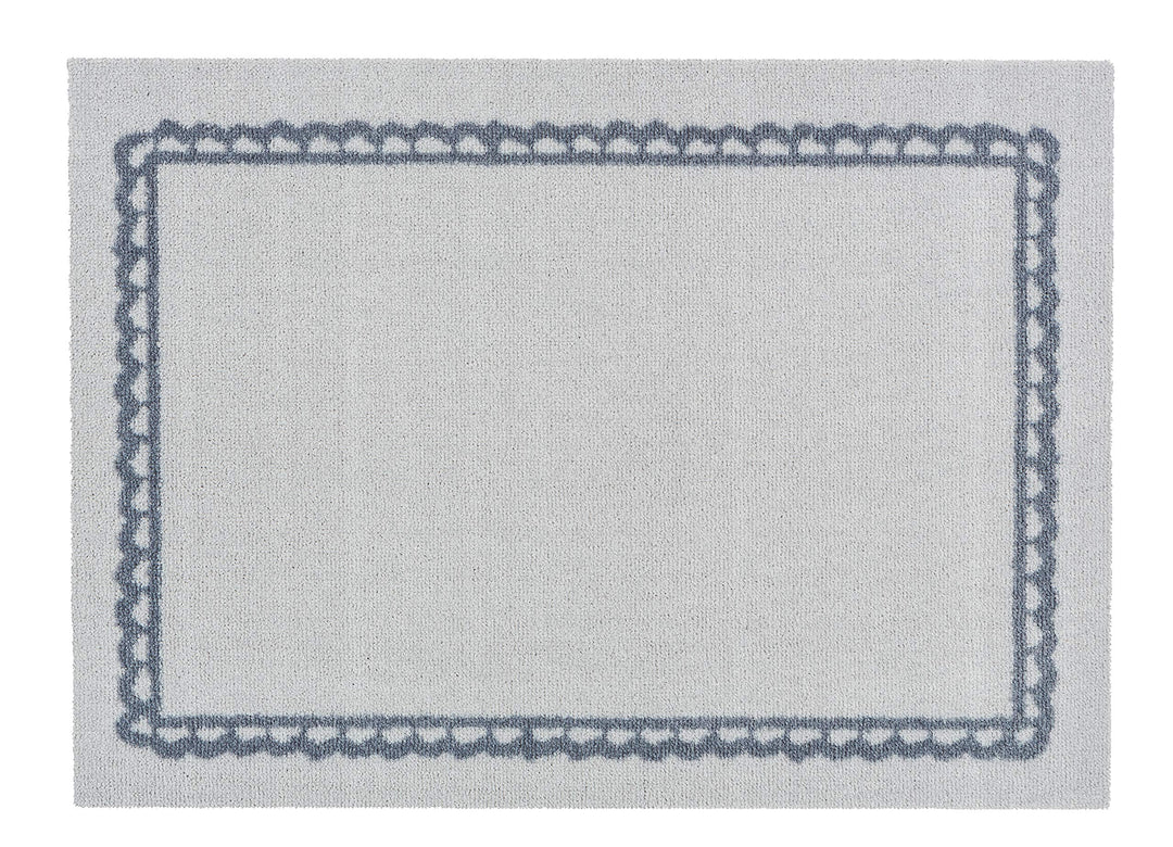 Astra rutschfeste Sauberlaufmatte innen - Spitzenbordüre 50 x 70 cm - Wohnraum Fussmatte Design - Ex