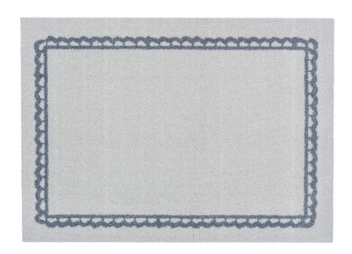 Astra rutschfeste Sauberlaufmatte innen - Spitzenbordüre 50 x 70 cm - Wohnraum Fussmatte Design - Ex