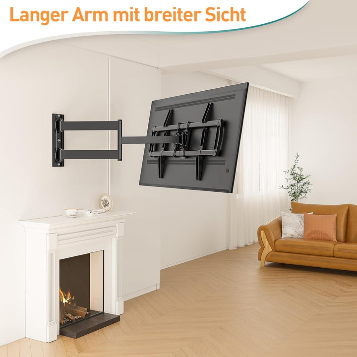 ELIVED TV Wandhalterung mit Extra Langem Gelenkarm 813mm für die Meisten 37-75 Zoll TVs bis 45 kg，Ne