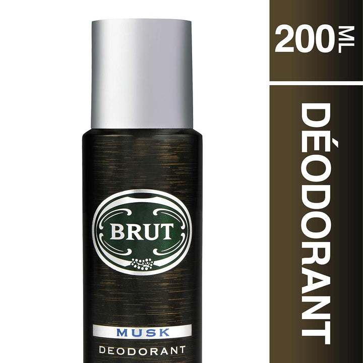 Brut Herren-Deodorant, Spray 200 ml, 6er-Pack Musk 200 ml (6er Pack), Musk 200 ml (6er Pack)