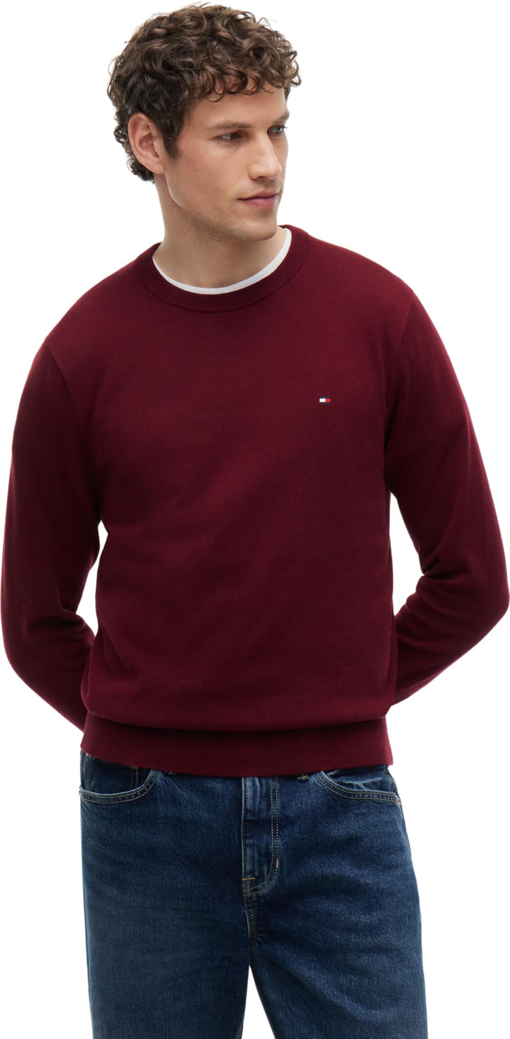 Tommy Hilfiger Herren Pullover L Lila (Deep Rouge), L Lila (Deep Rouge)