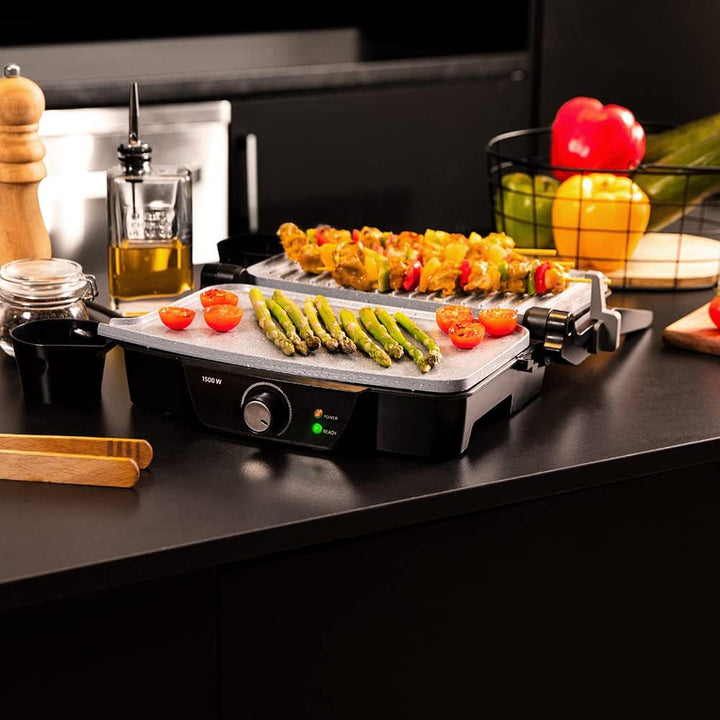 Cecotec Rock'nGrill 1500 Stone Ceramic Mix&Grill, 1500 W, Grill, Grill, Grill, Bügeleisen und Sandwi